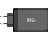 Silver Monkey OUTLET - Ładowarka sieciowa GaN 130W USB-C PD + USB 3.0 QC B - 1535316 - zdjęcie 4